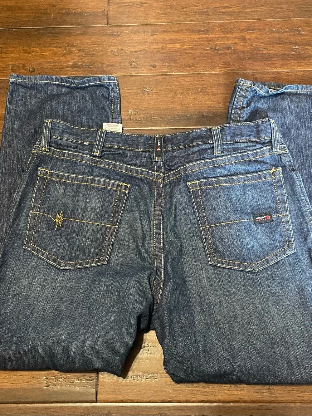 Ariat Men's Bootcut Jeans in Dark Blue Denim